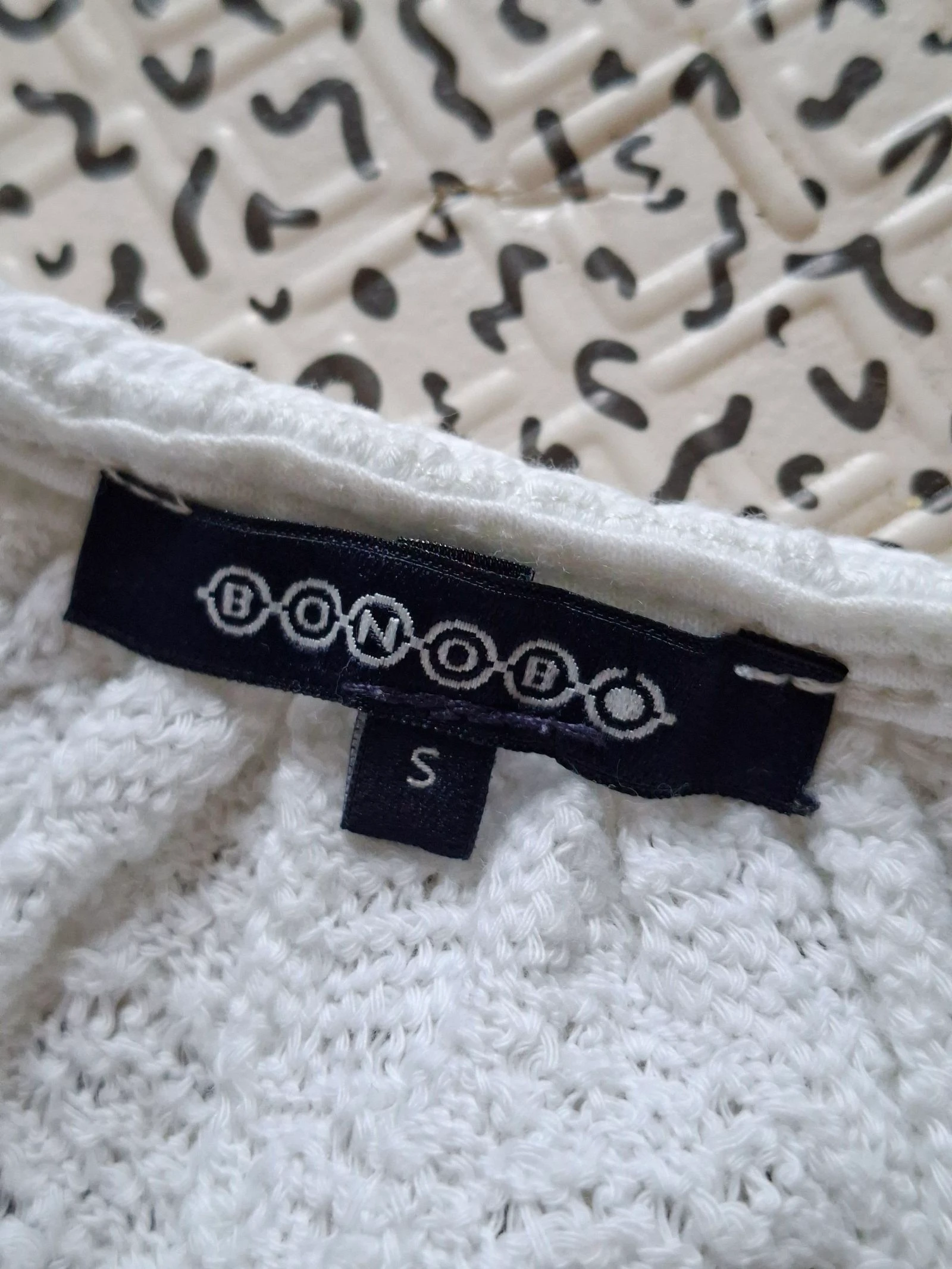 Débardeur BONOBO femme S blanc maille 100% coton bretelles fines léger été – photo 7